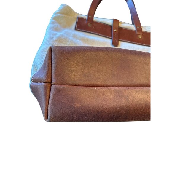 Canvas & Leather Tote Bag By Design By George Sugar Skull Lining - Picture 2 of 8